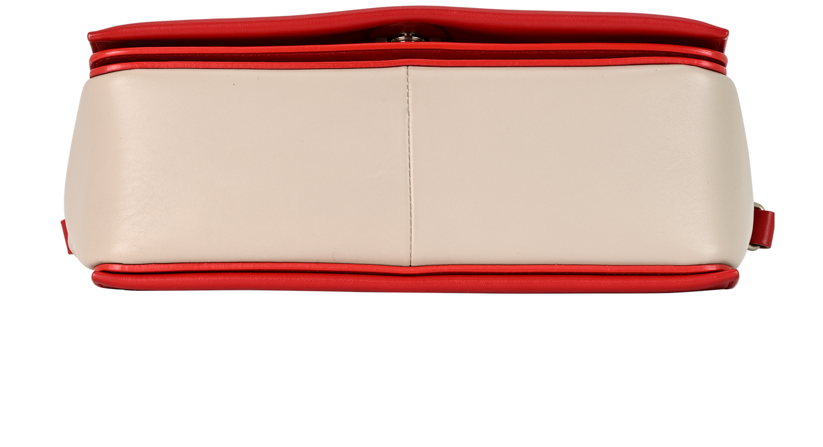 Medium Frame, &pound;430, Handbags, Grey/Red, Leather, Top view